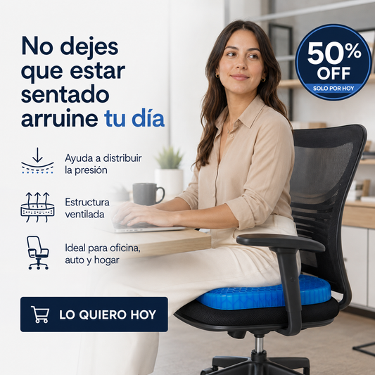 Cojín Suave Gel Flexible Aliviar Fatiga