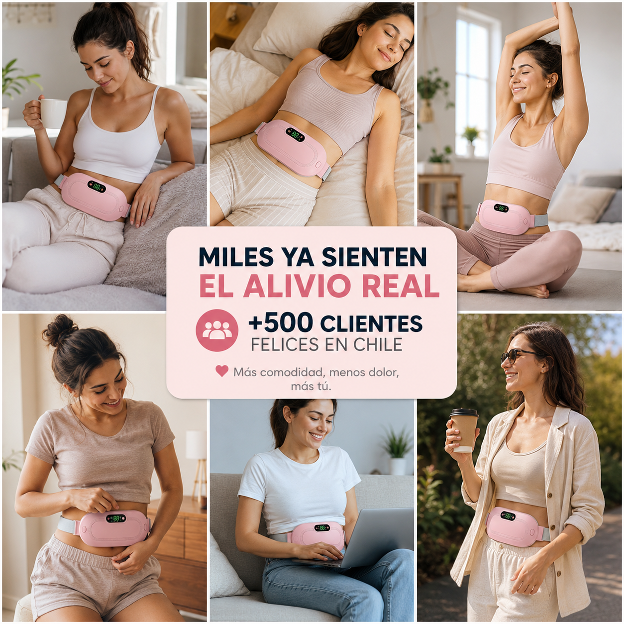 Cinturón Dolor Menstrual Termico Masajes