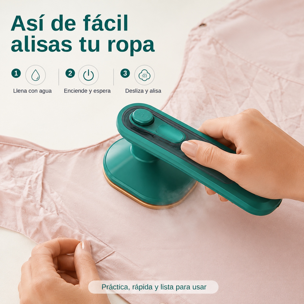 MINI PLANCHA VAPOR