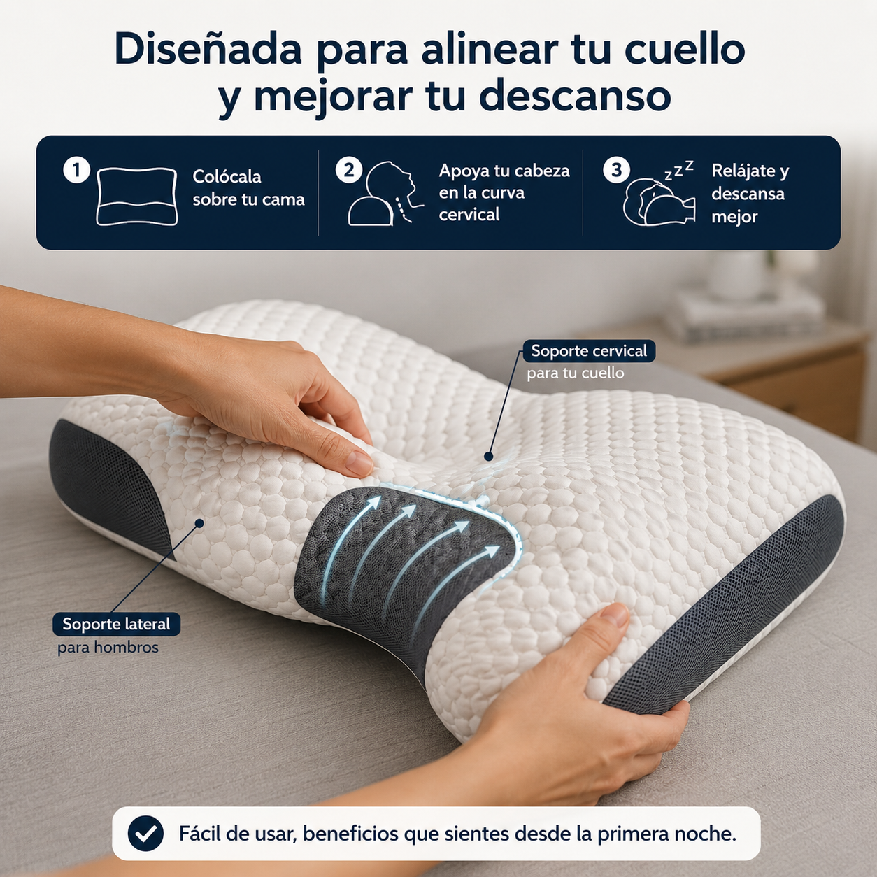 ALMOHADA ERGONÓMICA ORTOPEDICA PACK2
