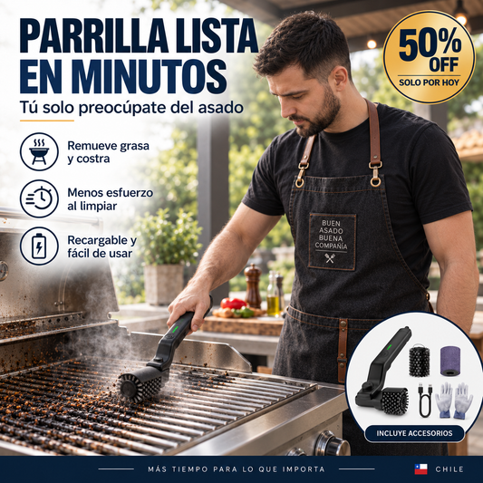 Cepillo De Limpieza De Parrilla Recargable