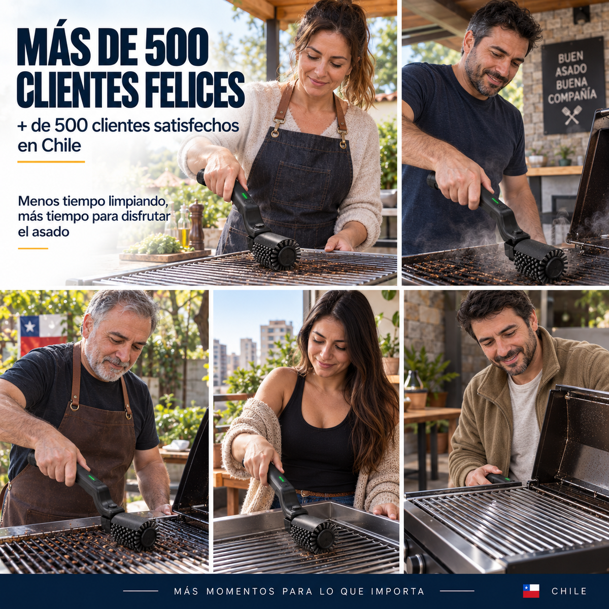 Cepillo De Limpieza De Parrilla Recargable