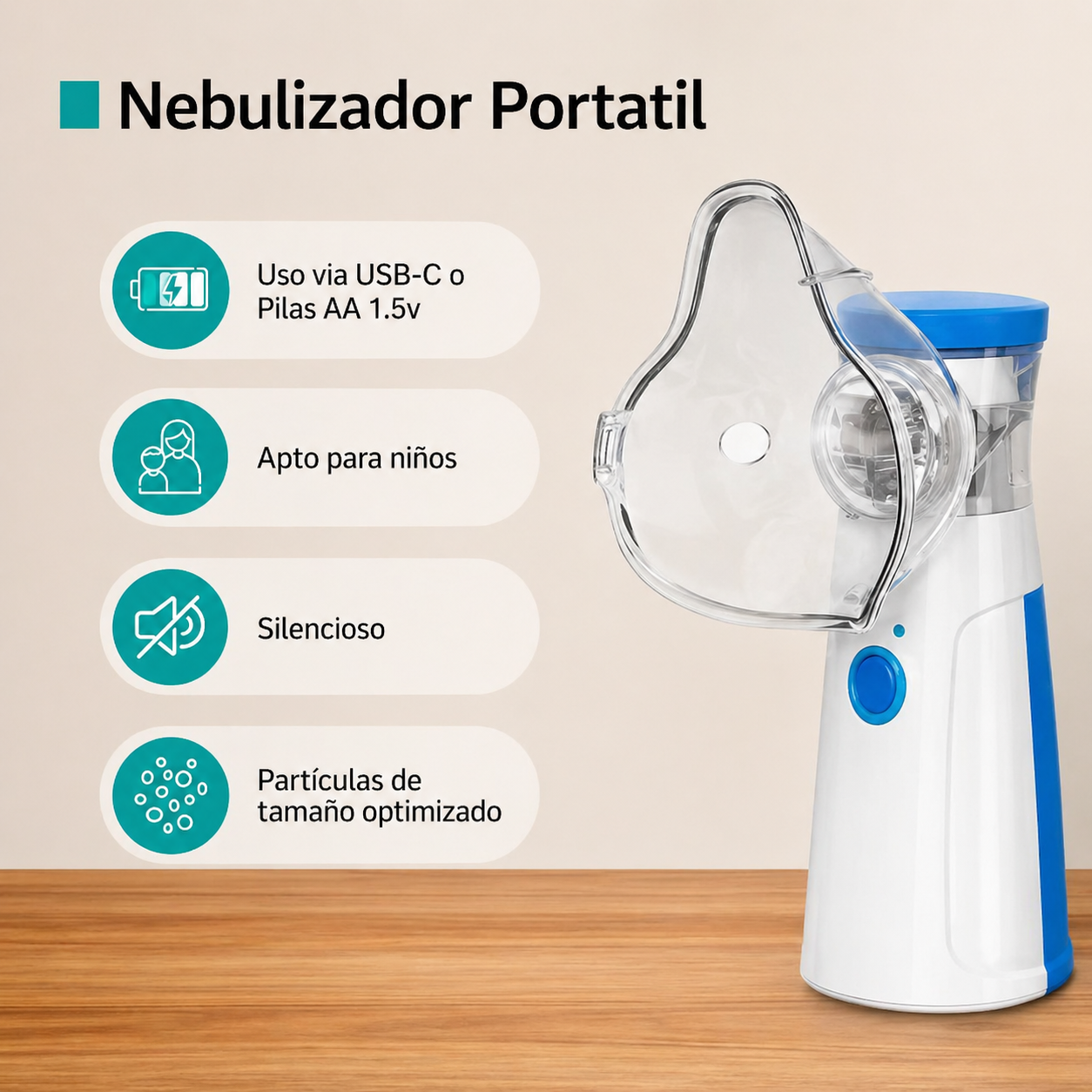 Nebulizador Inalámbrico