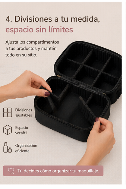 Estuche Maquillaje Con Luz Led® - Luz Perfecta. Maquillaje Impecable